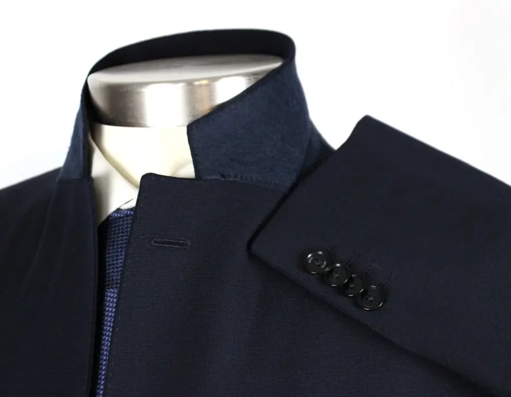 Hugo Boss Hutson Sport Coat 42 R Mens Regular Fit Dark Blue Stretch Wool Blazer